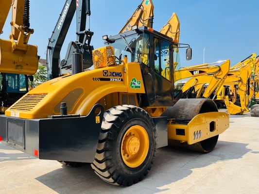 جودة  14 Ton Used XCMG XS143J Road Roller Second Hand Single Steel Vibratory Roller مصنع