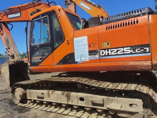 DH225LC - 7 الزاحف الهيدروليكي مستعملة آلات البناء Doosan Excavator 22 Tons