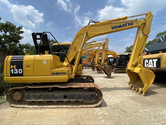 حفار هيدروليكي مستعمل Komatsu Excavator PC130-7 مع دلو 0.53m3