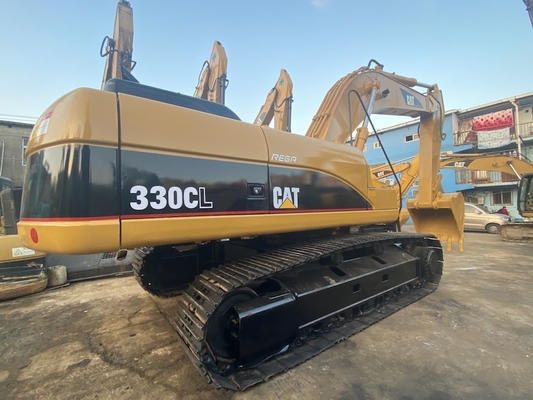 30t مستعملة CAT 330CL حفارة هيدروليكية الزاحف 1.7m3 دلو 35108 كجم
