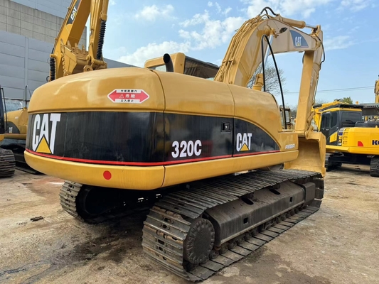 اليد الثانية CAT Caterpillar 320C الحفرة الهيدروليكية الزحفية آلات البناء 20 طن