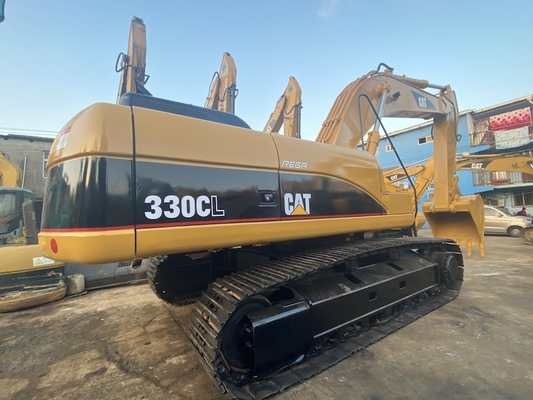 الحفرة اليابانية الأصلية Cat 330C المستخدمة ، حفرة السكة الحديدية Caterpillar مستعملة 30 طن