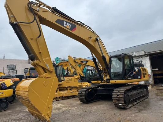 الحفرة اليابانية الأصلية Cat 336D المستخدمة ، حفرة السكة الحديدية Caterpillar مستعملة 36 طن