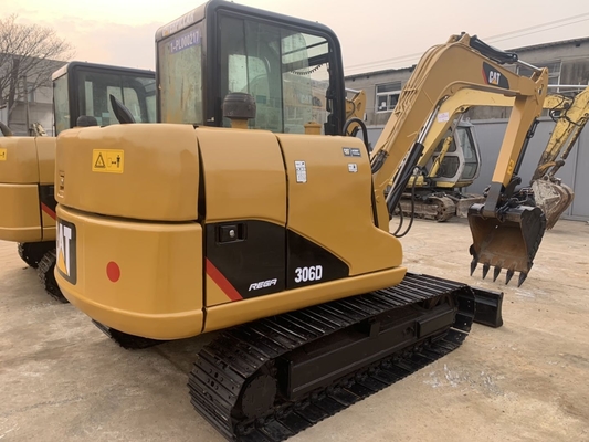 اليابان الأصلية Cat 306D اليد الثانية الحفرة الهيدروليكية الزحفية ، كاتربيلر استخدمت حفرة المسار 6 طن