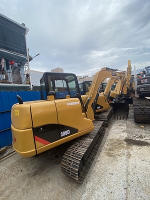 اليابان الأصلية Cat 306D اليد الثانية الحفرة الهيدروليكية الزحفية ، كاتربيلر استخدمت حفرة المسار 6 طن