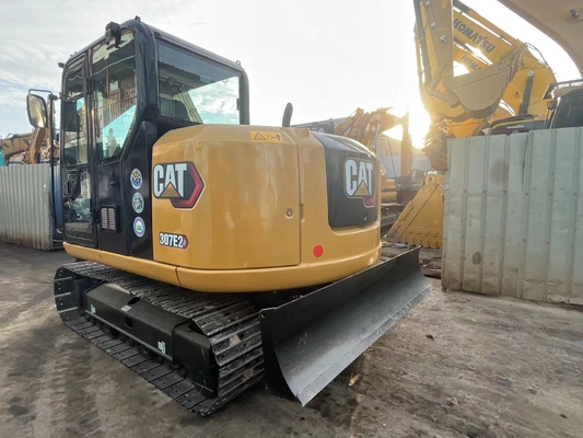 الحفرة اليابانية الأصلية Cat 307E المستخدمة ، حفرة السكة الحديدية Caterpillar مستعملة 7 طن