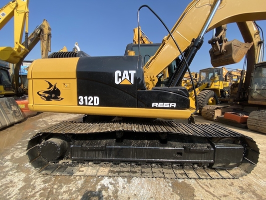 اليابان الأصلية Cat 312D اليد الثانية الحفرة الهيدروليكية الزحفية ، كاتربيلر استخدمت الحفرة مسار 12 طن