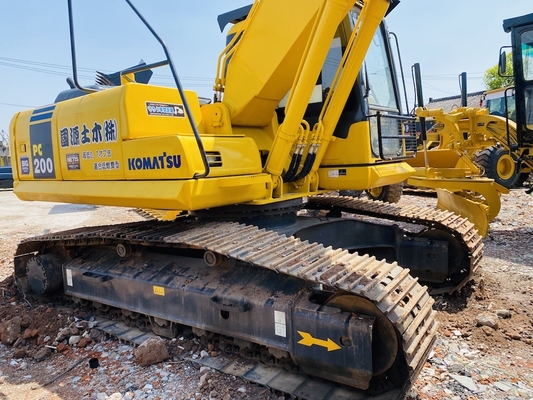20 طن اليابان الأصلية يد ثانية كوماتسو PC200-7 الحفرة الزحف في البيع