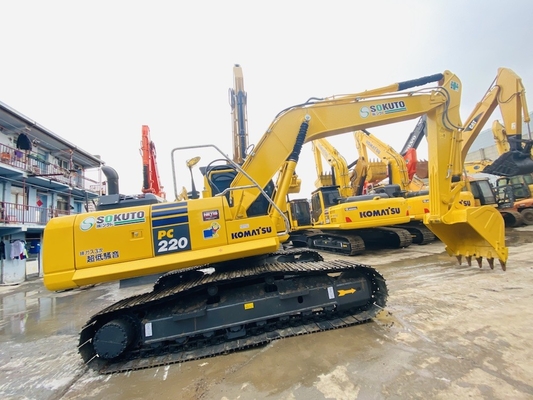 22 طن اليابان الأصلية يد ثانية كوماتسو PC220-8 الحفرة الزحف في البيع