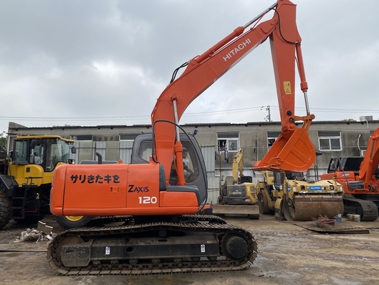 12 طن اليابانية الأصلية مستعملة هيتاشي ZX120 حفر الزحف مع 66 كيلوواط من طاقة المحرك و 0.52m3 سعة دلو
