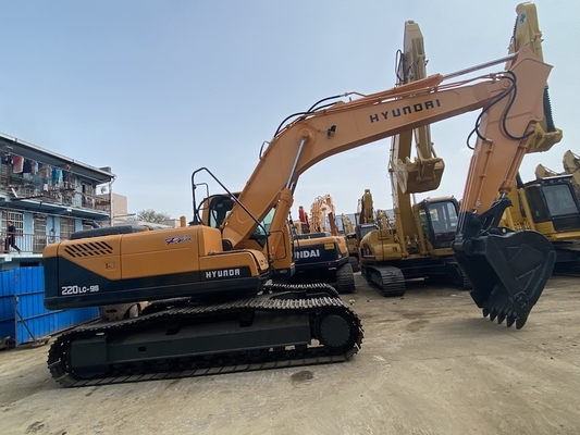 22 طن اليابان الأصلية يد ثانية هيونداي R220 الحفر الزحف