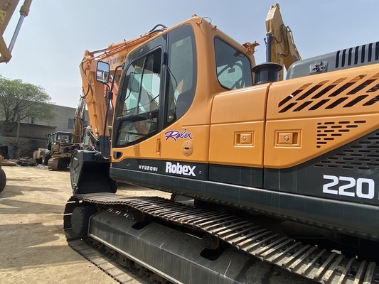 22 طن اليابان الأصلية يد ثانية هيونداي R220 الحفر الزحف