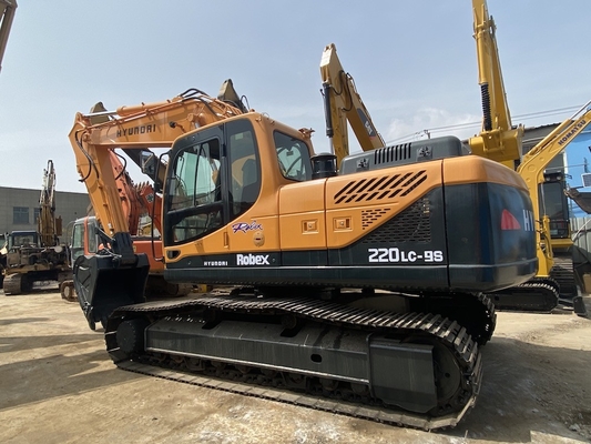22 طن اليابان الأصلية يد ثانية هيونداي R220 الحفر الزحف
