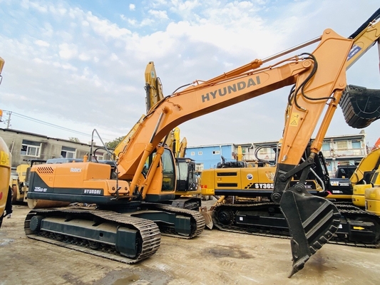 22 طن اليابان الأصلية يد ثانية هيونداي R225 الحفر الزحف مع 112 كيلوواط من قوة المحرك و 1.05 م3 سعة دلو