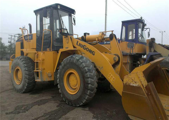3-5 طن محمول عجلات Liugong ZL50CN مستعمل 1.8-5.6cbm محمول دلو