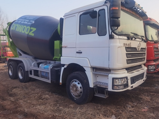 شاحنة خليط الخرسانة SHACMAN F3000 مستعملة 6x4 340HP شاحنة خليط الخرسانة المستعملة