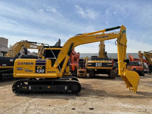 13 طن اليابان الأصلية يد ثانية كوماتسو PC130-7 الحفرة الزحفية المستخدمة في البيع