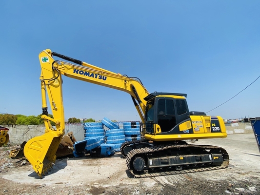 22 طن اليابان الأصلية يد ثانية كوماتسو PC220-7 الحفرة الزحفية المستخدمة في البيع
