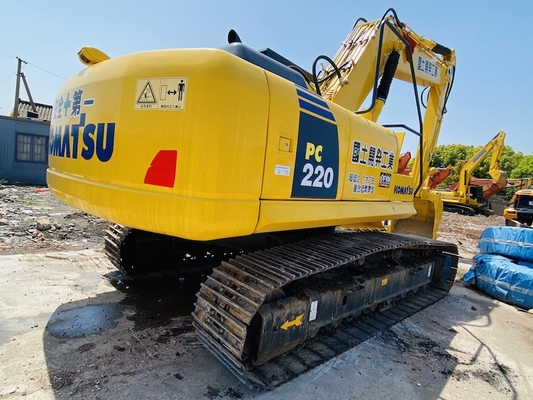 22 طن اليابان الأصلية يد ثانية كوماتسو PC220-7 الحفرة الزحفية المستخدمة في البيع