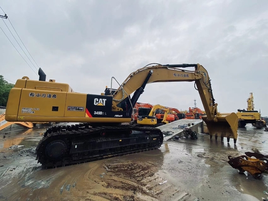 الحفارة اليابانية الأصلية Cat 349D اليد الثانية ، Caterpillar استخدمت حفرة مسار 49 طن
