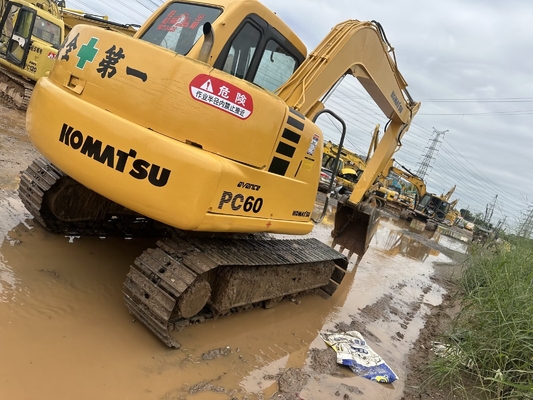 الكوماتسو PC60-7 الحفرة الزحفية المستعملة 6 طن الحفرة الصغيرة المستخدمة PC35/PC55/PC56/PC60/PC78