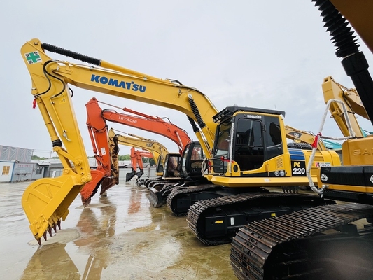 الكوماتسو PC220-8 الهيدروليكية اليدوليكية الحفرة الحفرة المستخدمة 22 طن حفرة آلات البناء