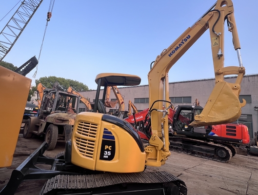 الحفرة المصغرة المستخدمة كوماتسو PC35MR الحفرة الزحفية الحفرة المستخدمة آلات البناء