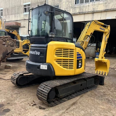 5 طن الحفرة المصغرة الأصلية المستخدمة كوماتسو PC55MR-2 PC50MR-2 الحفرة الزحفية الحفرة المستخدمة آلات البناء