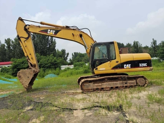 الحفرة الأصلية CAT 320C المستخدمة 20 طن حفرة CAT اليد الثانية مع محرك CAT 3066ATAAC