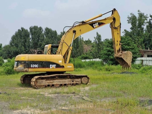 الحفرة الأصلية CAT 320C المستخدمة 20 طن حفرة CAT اليد الثانية مع محرك CAT 3066ATAAC
