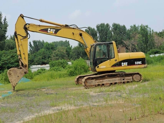 الحفرة الأصلية CAT 320C المستخدمة 20 طن حفرة CAT اليد الثانية مع محرك CAT 3066ATAAC