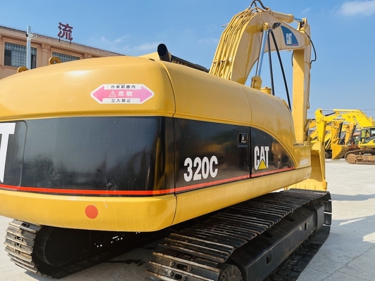 CAT 320C الحفرة الزحفية المستعملة مع الحفرة العميقة القصوى من 6550mm ونموذج المحرك CAT 3066