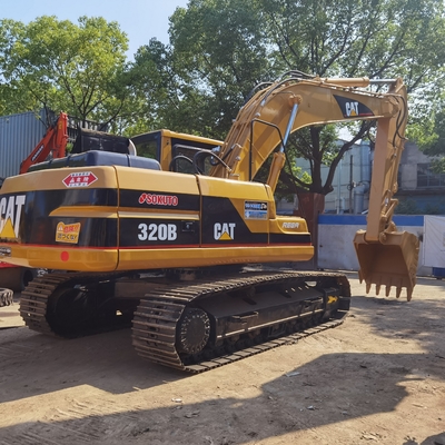 الحفرة الأصلية CAT 320B المستخدمة ، كاتربيلر استخدمت حفرة الزحف 20 طن مع محرك كاتربيلر CAT 3066T