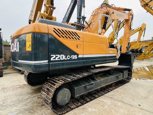 22 طن هيونداي Digger المستخدمة الأصلية هيونداي R220LC-9S الحفر الزحفية