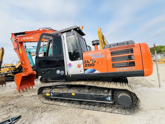 20 طن الأصلي اليابانية مستعملة هيتاشي ZX200-3G الحفر الزاحف محرك ISUZU
